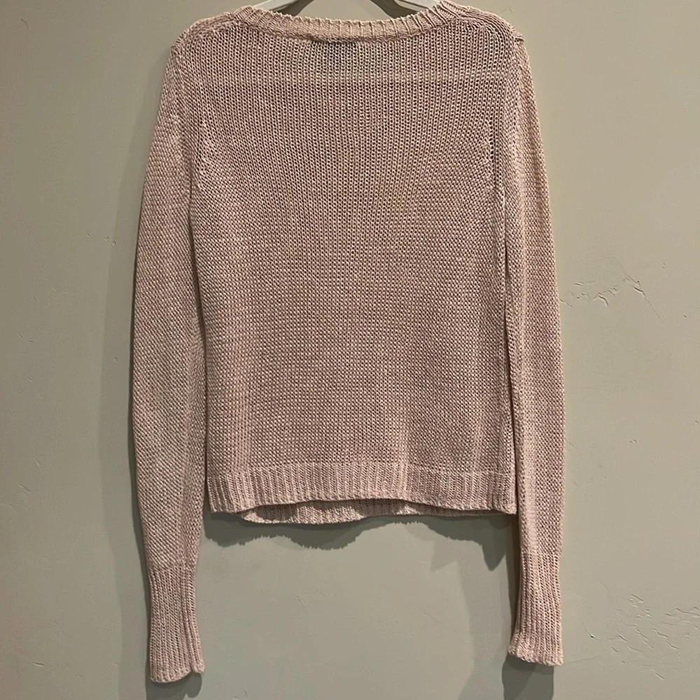Ann Taylor Crew Neck Sweater Linen s M - Picture 4 of 4